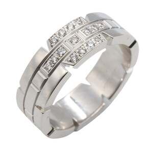 CARTIER 18k Silver Diamond Ring
